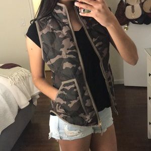 Jcrew Camo Vest